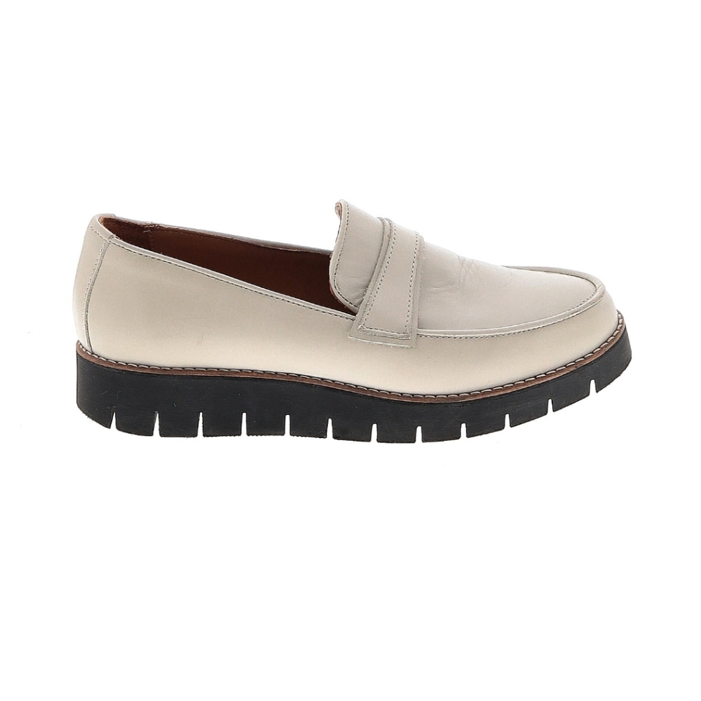 SOLD Aquatalia White Leather Loafers
